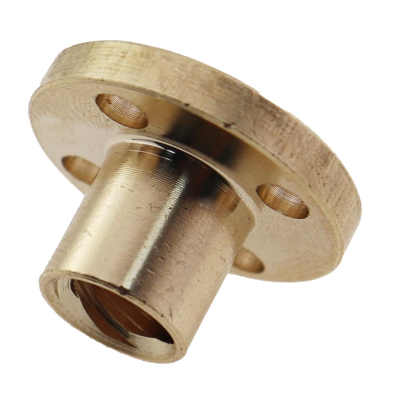 CTWHA 4PCS T8 Lead Screw Brass Nut 2mm Pitch 8mm Lead 3D Printer Z-Axis T8 Lead Screw 3D Printer DIY Accessory Used with Motor Machine Tool Guide Screws - Image 2